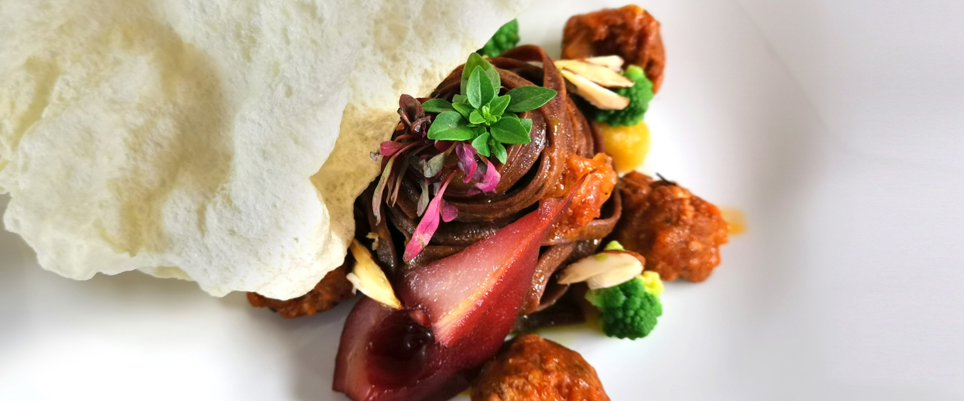 Italienische Pasta im Restaurant der Katzlmacher